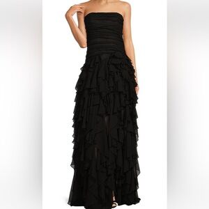 Muse by Marchesa Stunning Black Strapless Dress